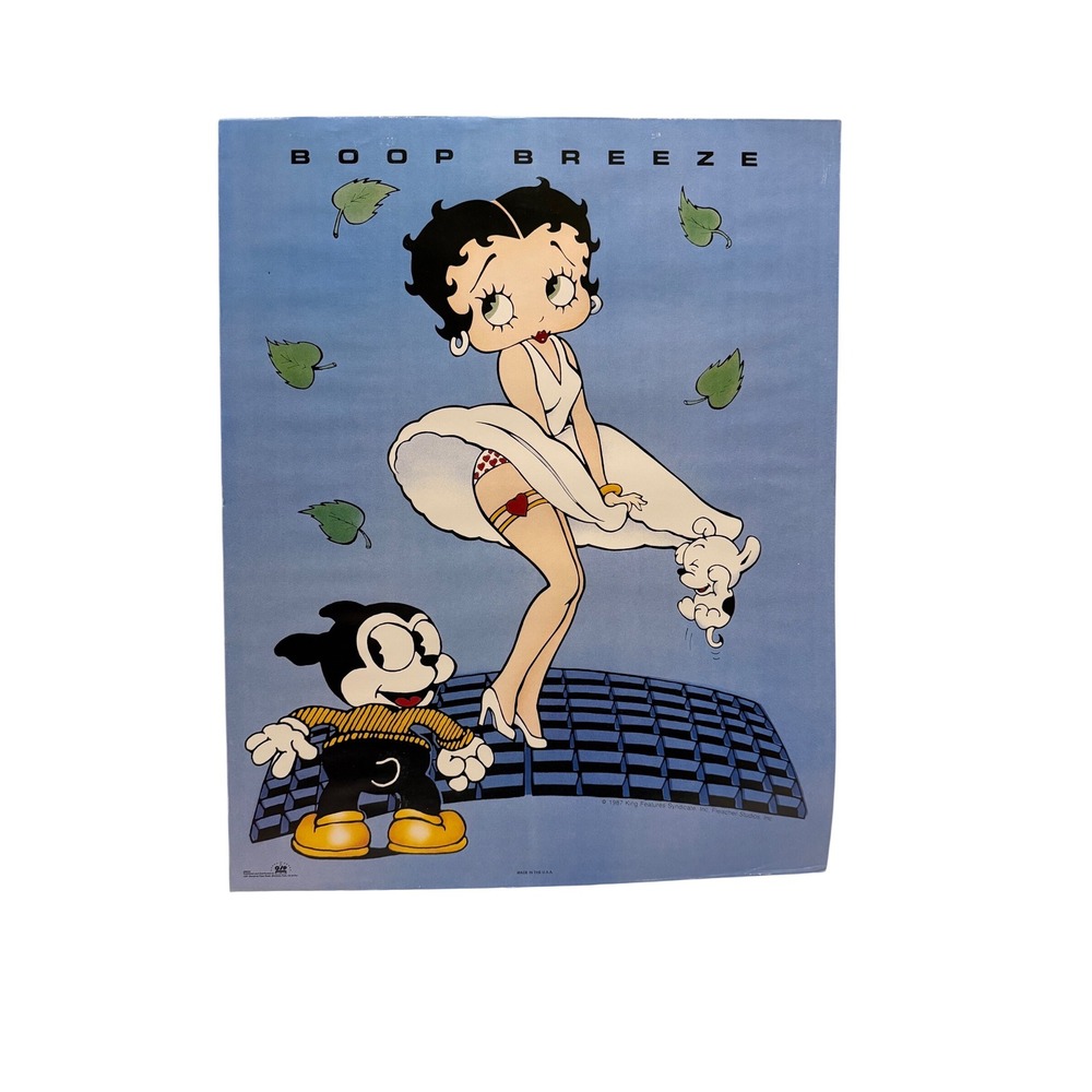 Vintage 1987 Betty Boop Boop Breeze Poster OSP Publishing Fleischer Studios